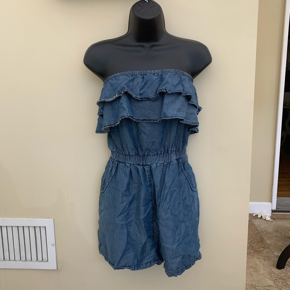 Blue Rain blue romper